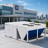 Unité de climatisation commerciale Hisense à inverter pour toiture avec fonctions de chauffage, de refroidissement, de ventilation et d'air frais