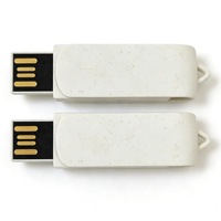 Clé USB Pivotante en Paille de Blé, Disque Flash Écologique 2 Go 4 Go 8 Go 16 Go 32 Go 64 Go