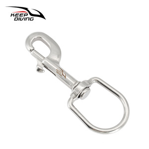 Keep Diving ตะขอสปริงสแตนเลส 120 มม. อุปกรณ์ดำน้ำ อุปกรณ์เสริม Bcd - Product Image 1
