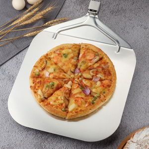 Pelle à <span class=keywords><strong>pizza</strong></span> multifonctionnelle en acier inoxydable avec poignée pliante Ustensiles de cuisson Spatule à <span class=keywords><strong>pizza</strong></span> en métal pour four - Product Image 6
