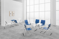Conception Unique du bureau et de la chaise la conversion à double fonction peut être utilisée dans la salle d'entraînement et la salle de bureau