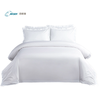 Parure de lit simple 100 % polyester pour lit King Size ou Queen Size, avec housse de couette, drap-housse et 2 taies d'oreiller, 200 fils/cm²
