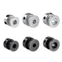 Poulie de distribution synchrone en alliage d'aluminium GT2 20T 60T, alésage 5mm 8mm, largeur 6mm 10mm, usinée CNC de précision, pièce pour Ender 3 CR10