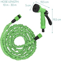 Tuyau d'arrosage rétractable haute pression 50 pieds 100 pieds Buse de pulvérisation d'eau en caoutchouc polyester robuste Tuyaux d'arrosage durables