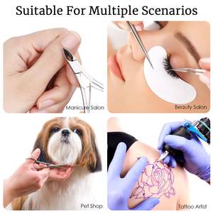 أدوات تجميل الأظافر الشخصية الصغيرة الصغيرة لصالون تجميل الأظافر معقم معدني بدرجة حرارة عالية-لوازم تقنية الرموش وعاء تنظيف أدوات الأظافر - Product Image 6