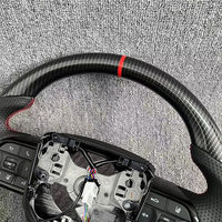 Volant en cuir 3D en fibre de carbone à prix direct usine pour Hilux Fortuner Land Cruiser Previa