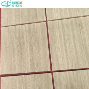 HZX <span class=keywords><strong>pierre</strong></span> <span class=keywords><strong>naturelle</strong></span> Wabi-sabi marbre travertin <span class=keywords><strong>beige</strong></span> poli pour décoration intérieure hôtel villa carrelage panneau mural - Product Image 2