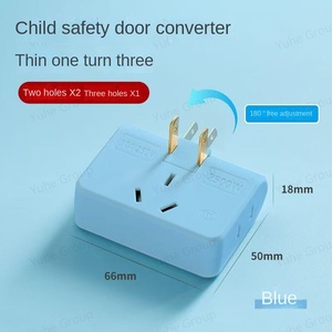 Gire cuatro enchufes 180 grados para cambiar el enchufe Expansión ultrafina contra el convertidor de potencia poroso de cuatro bits de pared - Product Image 2