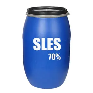 المواد الكيميائية الخام الصوديوم لوريل الأثير سلفات sles 70% سعر مستحضرات التجميل ، غسل الأطباق السائل ، الصابون ، الشامبو والمنظفات