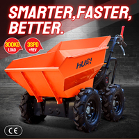 Mini-dumper sur chenilles robuste 500 kg 800 kg, mini-dumper sur roues avec basculement hydraulique et moteur diesel pour la construction
