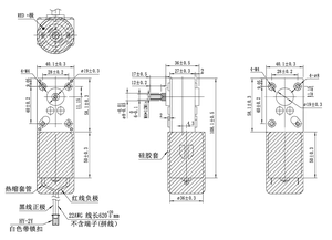 Motor de CC con Engranaje de Gusano FT-58SGM545-1168K de 12V, <span class=keywords><strong>2</strong></span>.9 RPM, <span class=keywords><strong>3</strong></span> Nm, Potente, con Cubierta de Silicona Impermeable y Cables para Inodoro de Mascotas - Product Image 2