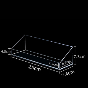 Tùy Chỉnh Máy Tính Để Bàn Lưu Trữ Hộp Hiển Thị Khay Màu Đen Và Trắng Cắt Trong Suốt <span class=keywords><strong>Acrylic</strong></span> Khay Cho Trái Cây Đồ Ăn Nhẹ Sản Phẩm Nhựa - Product Image 5