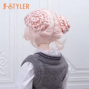 FSTYLER Doll Hair Synthetic Mohair Braiding Wholesale Factory Customization Doll Accessories Synthetic Wigs For BJD 1/4 1/3 1/6