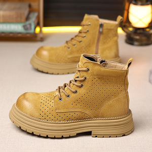 Botas 2026 con Suela Gruesa, Diseño con Cremallera, Transpirables, Antideslizantes, con Cordones, Punta Ancha, Cómodas y Combinables con Todo - Product Image 1