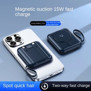 Nuevo Producto de Tendencia, Cargador Inalámbrico Magnético de Carga Rápida PD22.5W de 10000mAh, Soporte para Teléfono, Banco de Energía Portátil con Cable Integrado - Product Image 3