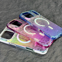 Coque de téléphone antichoc en PC JOYPORODO B491 colorée à imprimé léopard ondulé pour iPhone 18 17 Pro Max, coque magnétique tendance