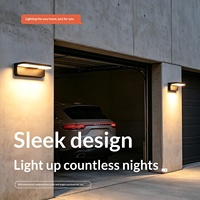 Lampe murale LED extérieure étanche avec capteur de porte, indice de protection IP65, construction en aluminium, antirouille, nouveau modèle, vente en gros