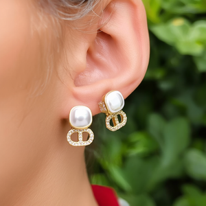 Boucles d'oreilles à clous tendance E295-E180-0367G - Product Image 3