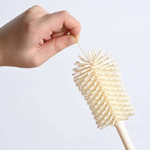 Kit de nettoyage de biberons compact, brosse à tétine en silicone à embout souple et ensemble de nettoyage de biberons multifonctionnel facile à utiliser - Product Image 6