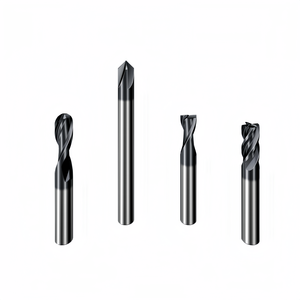 เครื่องกัด CNC HRC55ทังสเตนคาร์ไบด์แข็งแบบ4มุมรัศมีตายเหล็กสแตนเลสปรับแต่ง OEM - Product Image 3