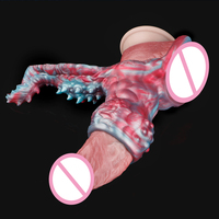 Krokodil-Spikes G-Punkt-Stimulator mit Penisring Silikon-Knoten Penishülle für Männer Peniserektion Paar-Vergnügen Sexspielzeug