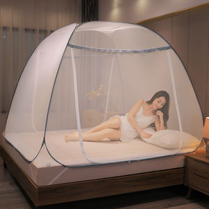 Princesse Luxe Double Couche <span class=keywords><strong>Lit</strong></span> Rideaux Auvent avec Volant Gland 4 Coin Post Élégant Net Auvent Ensemble <span class=keywords><strong>pour</strong></span> King Size - Product Image 4