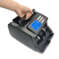 Compteur de billets UN-10 avec détection de contrefaçon UV/MG/IR, grand écran LCD et comptage rapide