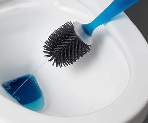 PP TPR Soft Plastic Toilet Cleaning <b>Brush</b> Liquid Soap Dispenser Bathroom <b>Brush</b> Cleaner Toilet <b>Brush</b> With Soap Dispenser - Product Image 4