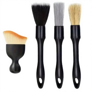 Ensemble de 3 brosses de <span class=keywords><strong>nettoyage</strong></span> automobile avec logo personnalisé, manche durable, poils multi-types, pour la vente en gros - Product Image 4