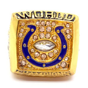 2006 Indianapolis Colts Champion Rose Gold Plated Alloy Men's <b>Ring</b> Birthday Gift Souvenir Collection - Product Image 1