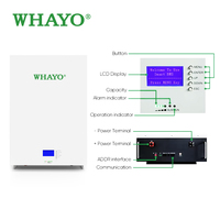 Batterie solaire domestique Whayo Home, lithium solide, 51,2 V, 200 Ah, 314 Ah, 10 kWh, 15 kWh, LiFePO4, montage mural, stockage pour usage résidentiel