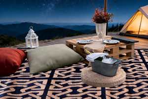 Tapete de Camping Portátil Ecológico, Impermeable, Duradero, Moderno, a Prueba de Humedad, para Playa y Viajes - Product Image 3