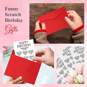 <strong>Funny</strong> Interactive Gift Happy <strong>Birthday</strong> Greeting <strong>Card</strong> Scratch off <strong>Birthday</strong> <strong>Card</strong> with Envelope for <strong>Boyfriend</strong> Husband - Product Image 3