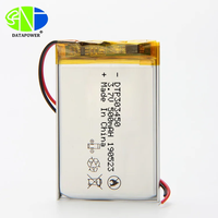 Batería Recargable de Polímero de Litio Directo de Fábrica, Tamaño y Capacidad Personalizables, 3.7V 350mah 500mAh, para Mini Altavoces y Reproductores MP3