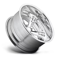 Rines Personalizados de Alta Gama de 20/22/24/26 Pulgadas 5*120, Rines Forjados de Aluminio Cromado con Radios Escalonados