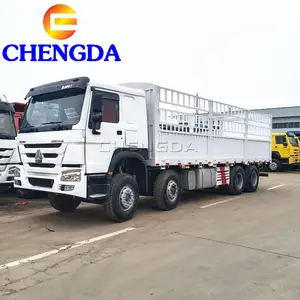 מטענים משאית Suppliers-Sinotruk 371hp 8x4 40 טונות 12 גלגלים HOWO משמש מטען משאית