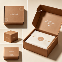 Emballages cadeaux pour cosmétiques, boîtes d'expédition personnalisées, boîtes en carton ondulé de luxe et ensembles de sacs pour petites entreprises