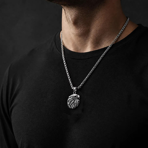 Collar con Colgante de Cabeza de Águila de Acero Inoxidable para Hombre, Color Plata y Oro, Collar con Diseño de Animal con Alas Extendidas, Collar de Animal Estilo Hiphop - Product Image 2