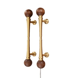 JAYHOO French Style Antique Bronze Cabinet <b>Handles</b> Walnut Wood Bar <b>Pulls</b> Drawer Wardrobe <b>Door</b> Hardware - Product Image 5