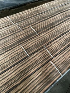 Venta Directa de Fábrica: Chapas de Madera de Ébano Natural Grado AA, Chapas de Ébano Negro de 0.25mm y 0.45mm para Muebles y Pisos - Product Image 3