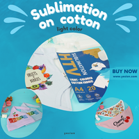 Rouleau de vinyle thermocollant HTV pour sublimation sur tissu léger, idéal pour les t-shirts en coton, sans désherbage, film de transfert imprimable en gros