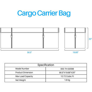 Plateaux extensibles <span class=keywords><strong>porte</strong></span>-équipement de cargaison sac de rangement de cargaison <span class=keywords><strong>camion</strong></span> SUV supports d'attelage <span class=keywords><strong>porte</strong></span>-bagages de toit sac de rangement de cargaison - Product Image 3