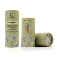 Emballages biodégradables en carton pour déodorants stick, tubes en papier kraft blanc, noir, marron pour baumes à lèvres, design de marque