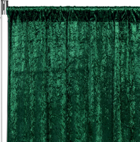 Rideaux en velours écrasé vert émeraude pour toile de fond de décoration de mariage coloré 5 * 10ft
