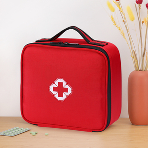 Kit médico de emergencia portátil Caja de almacenamiento de primeros auxilios adecuada para viajes al aire libre Camping Medicina Bolsa refrigerada - Product Image 5