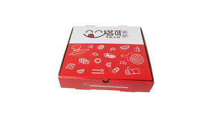 Boîte de livraison de pizza en <span class=keywords><strong>carton</strong></span> ondulé avec logo personnalisé pas cher en gros 9-16 pouces <span class=keywords><strong>30x30</strong></span> cm 25-40 cm emballage en <span class=keywords><strong>carton</strong></span> gaufrage impression - Product Image 4