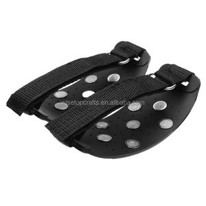 नॉन स्लिप ब्लैक ड्यूरेबल फर्म शार्प 7 स्टील स्टड टीथ क्रैम्पन स्नो बूट शू आइस क्लीट सभी में फिट - Product Image 2