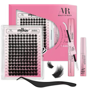 Kit de cils en grappes One Length Mini Pack, volume Manga Fox Style, longueurs mixtes, courbure C et D, très tendance sur <span class=keywords><strong>TikTok</strong></span>. - Product Image 4