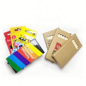 Ensemble de crayons pour enfants en bois naturel de 3,5 pouces avec logo personnalisé, mini format, écologique, boîtes colorées portables pour une utilisation promotionnelle - Product Image 4