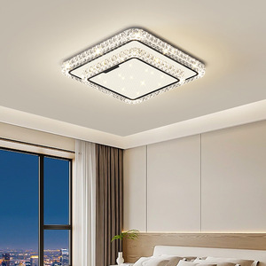 <b>Led</b> Ceiling <b>Light</b> Square Crystal Iron Art Lamp <b>For</b> Living <b>Room</b> Bedroom Hallway Home Decoration Lighting - Product Image 3